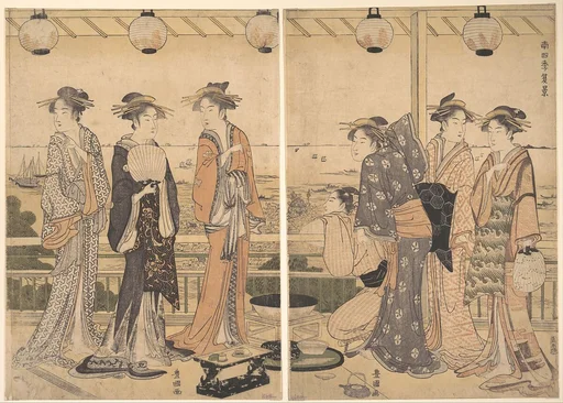 南四季  夏景|The Four Seasons in Southern Edo: A Summer Scene (Minami shiki;  Natsu [no] kei)