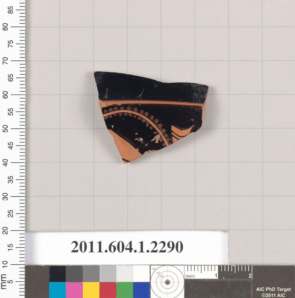 Terracotta fragment of a kylix (drinking cup) — Unknown