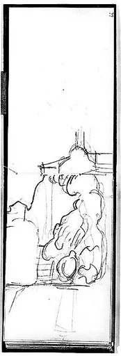 Architectural Setting (from Sketchbook of Javanese Dancers)