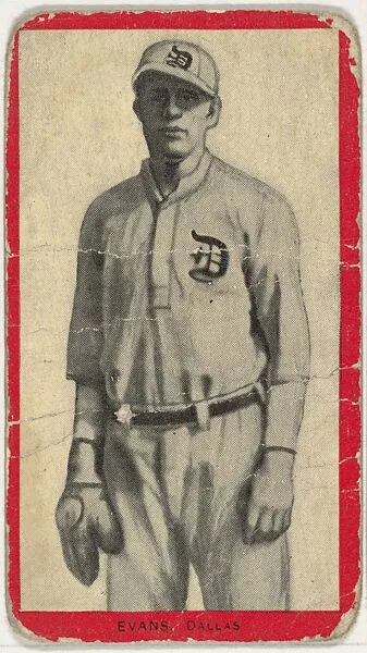 Evans, Dallas, Texas League, from the Baseball Players (Red Borders) series (T210) issued by Old Mill Cigarettes — Old Mill Cigarettes, Virginia