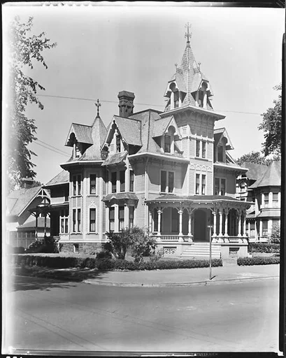[House with Mansard Roof, Bridgeport, Connecticut]