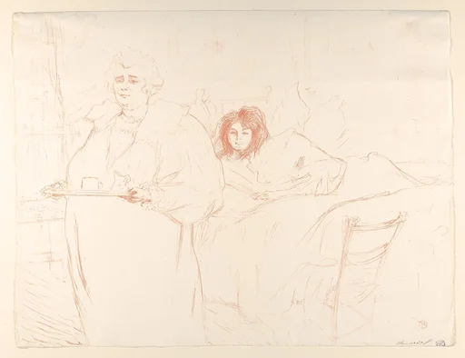 Serving Breakfast (Madame Baron and Mademoiselle Popo), from "Elles"