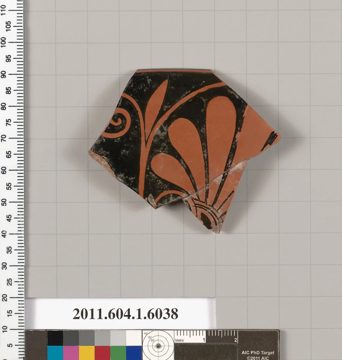 Terracotta rim fragment of a kylix (drinking cup) — Unknown