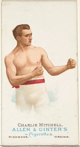 Charlie Mitchell, Pugilist, from World's Champions, Series 1 (N28) for Allen & Ginter Cigarettes