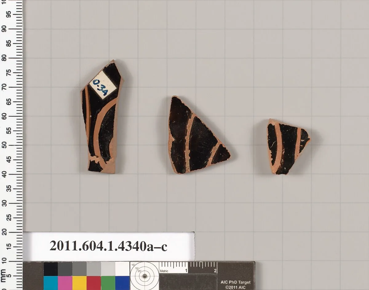 Terracotta fragments of kylikes (drinking cups) — Unknown