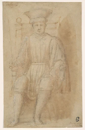 A Man Seated on a Throne