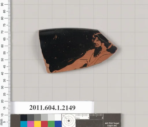 Terracotta rim fragment of a kylix (drinking cup)