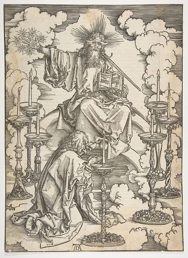 The Vision of the Seven Candlesticks, from "The Apocalypse", German Edition