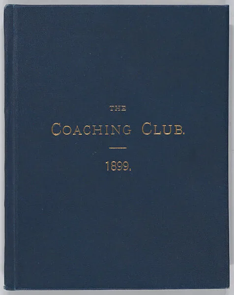 The Coaching Club: Rules and List of Members — The Coaching Club|Black, Starr & Frost