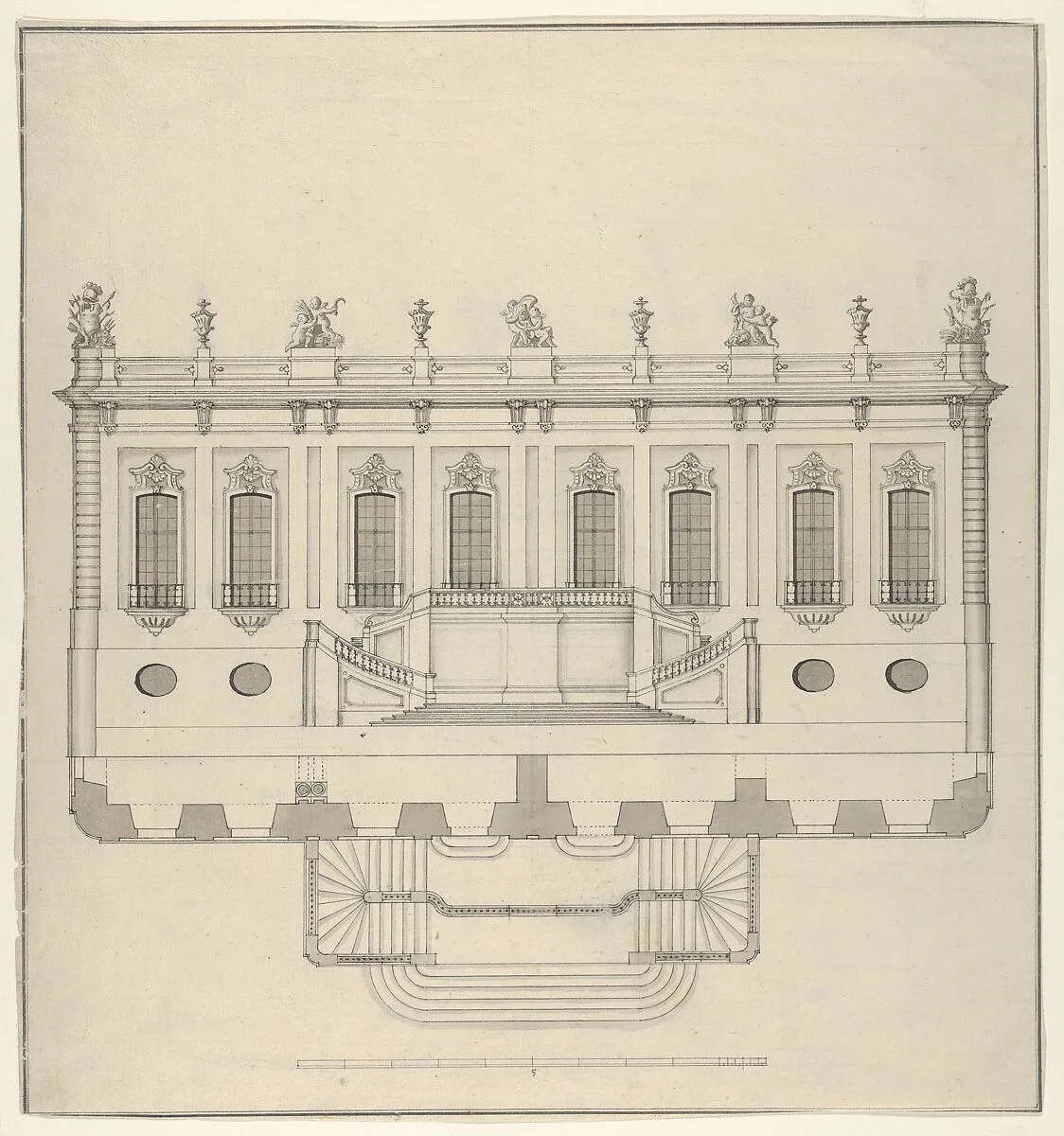 Design for a Palace Façade — Anonymous