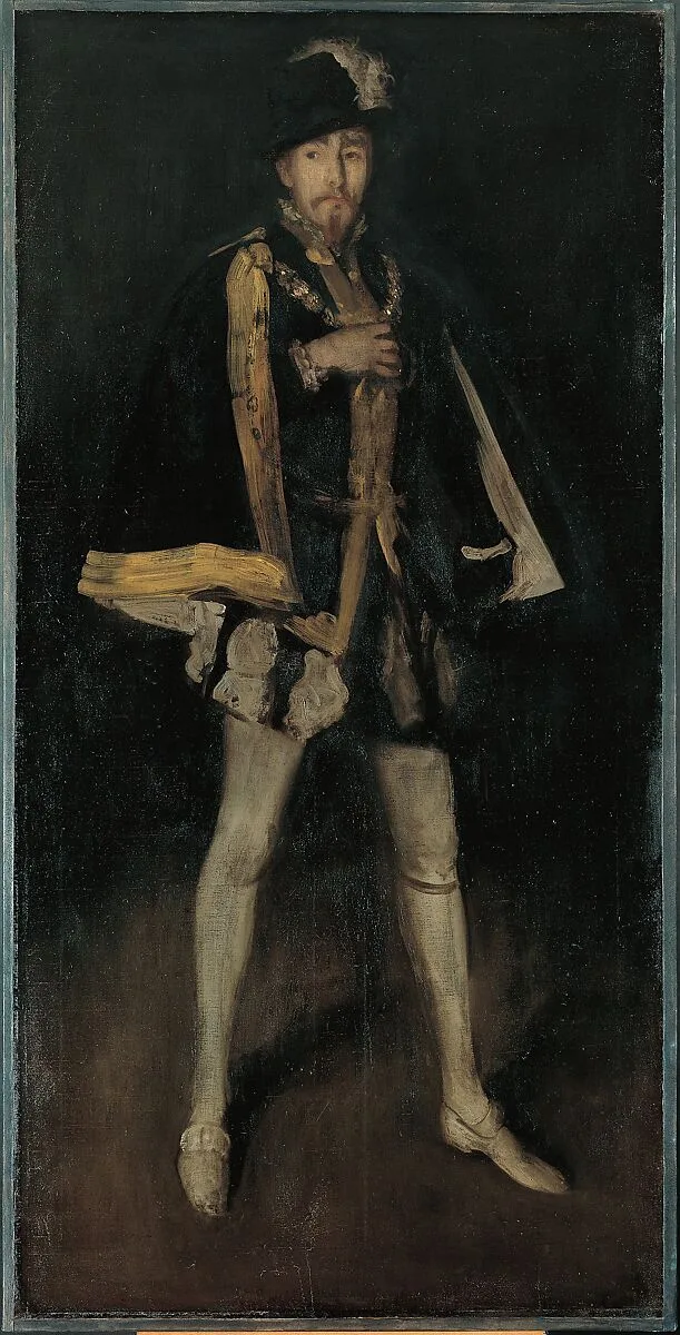 Arrangement in Black, No. 3: Sir Henry Irving as Philip II of Spain — James McNeill Whistler