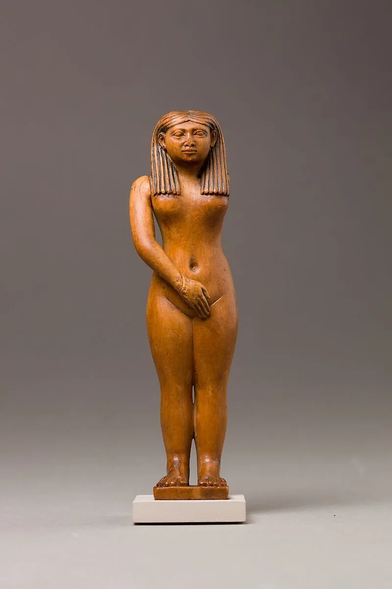 Statuette of a nude woman with moveable arms, one missing — Unknown