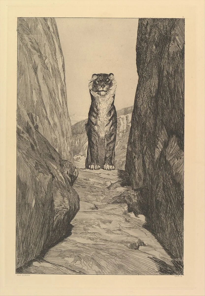 Erste Zukunft from Eva und die Zukunft (Rad.-Werk III) — Max Klinger|Max Klinger|Wilhelm Felsing