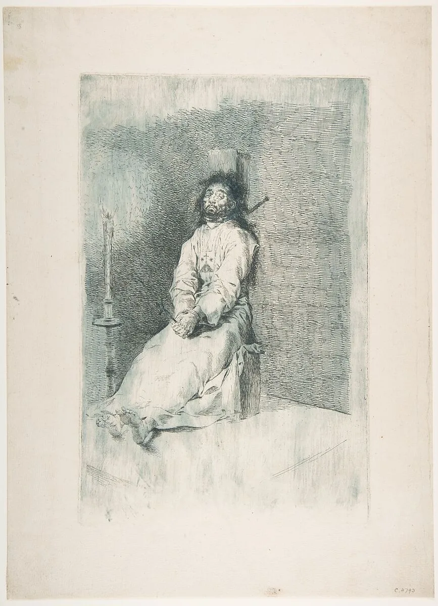 Garroted Man — Goya (Francisco de Goya y Lucientes)
