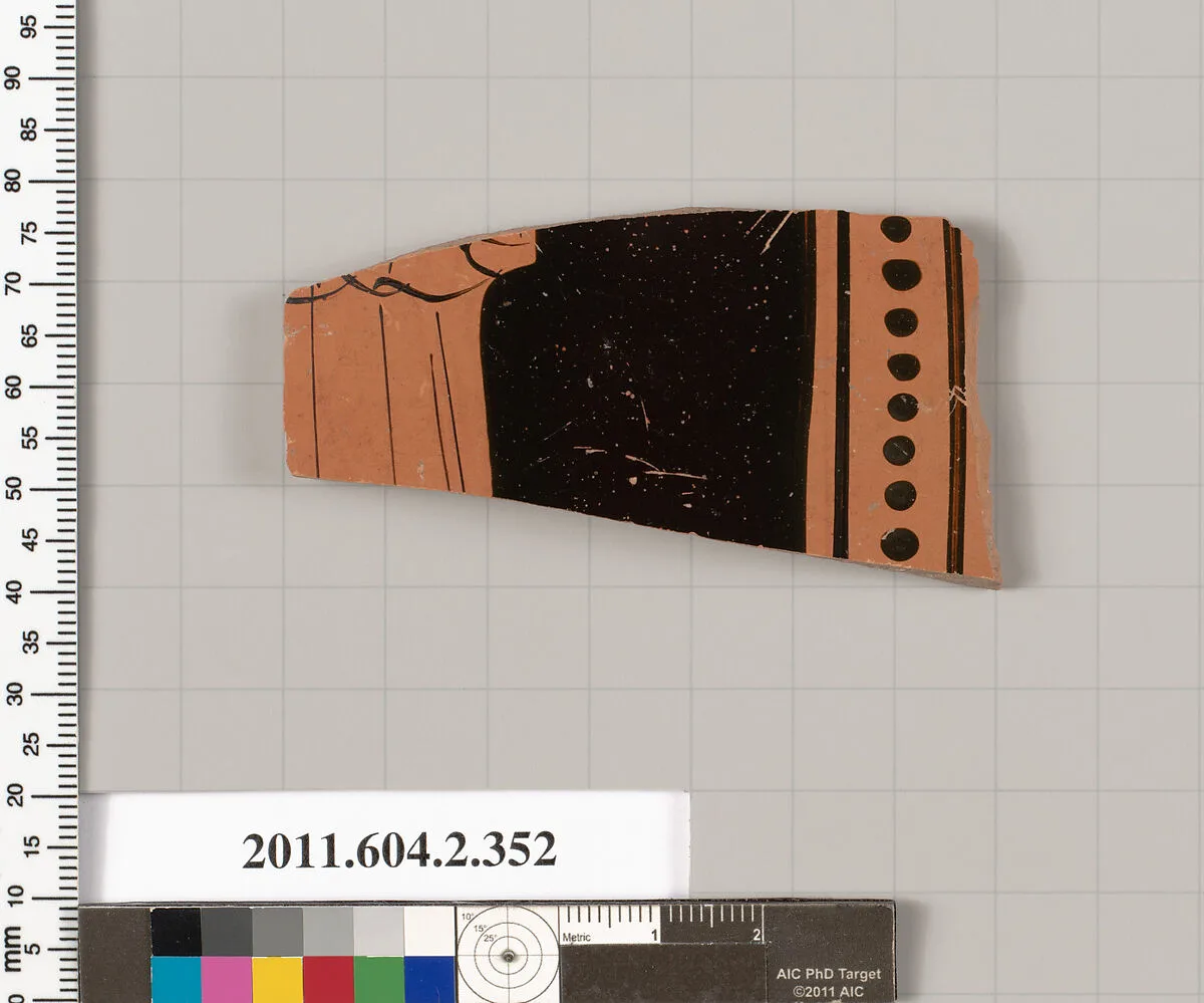 Terracotta fragment of a column-krater (bowl for mixing wine and water) — Unknown