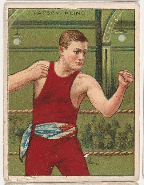 Patsy Kline, from the Champion Pugilists series (T219), issued by Mecca and Hassan Cigarettes — Mecca Cigarettes|Hassan Cigarettes