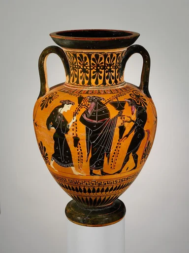 Terracotta neck-amphora (jar)
