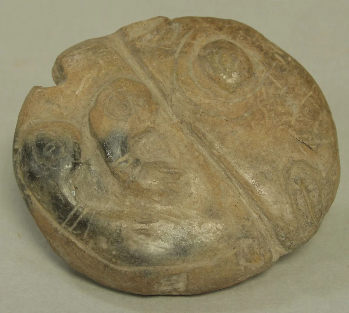 Stone Object with Relief Figures — Unknown