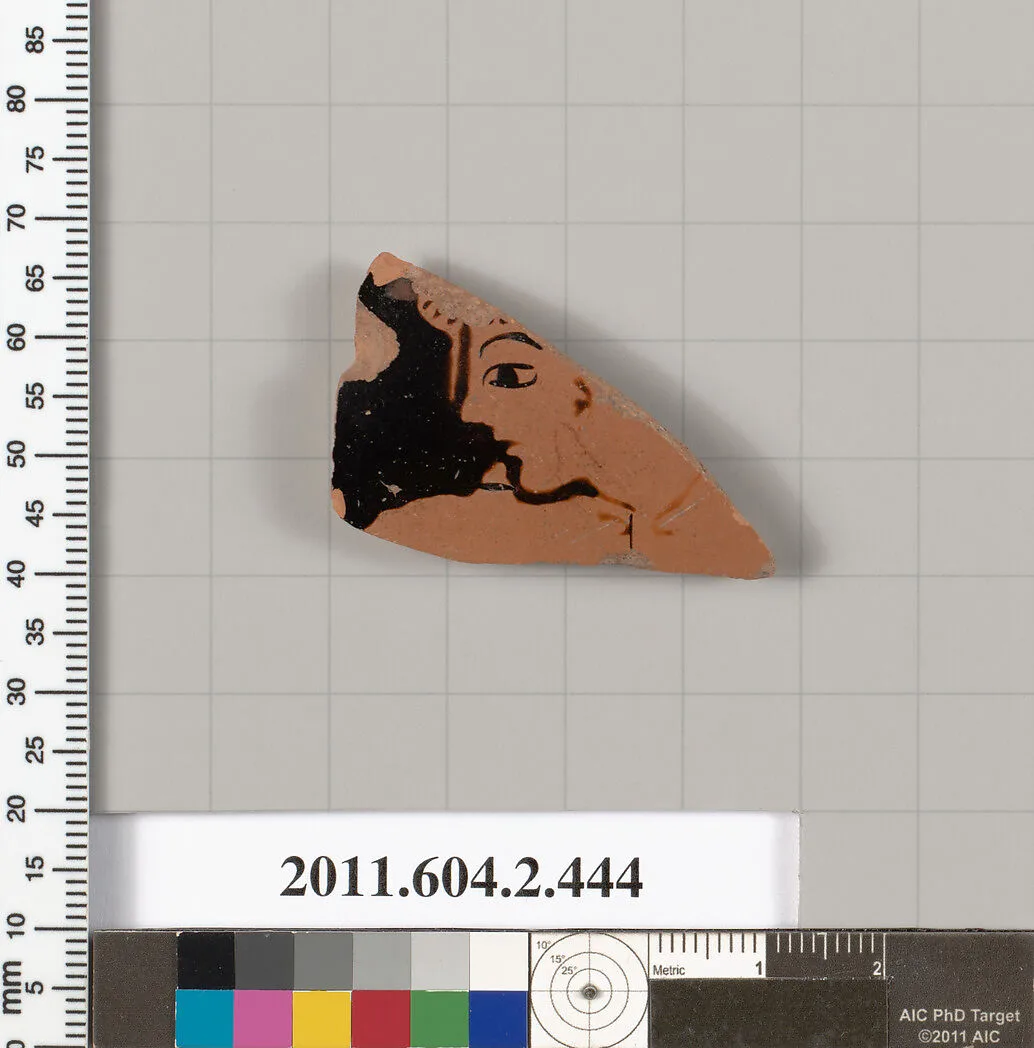 Terracotta fragment of a column-krater (bowl for mixing wine and water) — Unknown