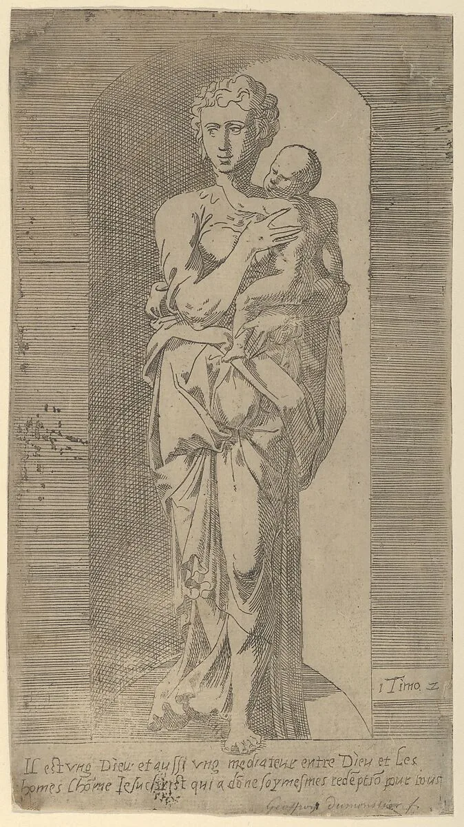 Virgin and Child in a Niche — Geoffroy Dumoûtier