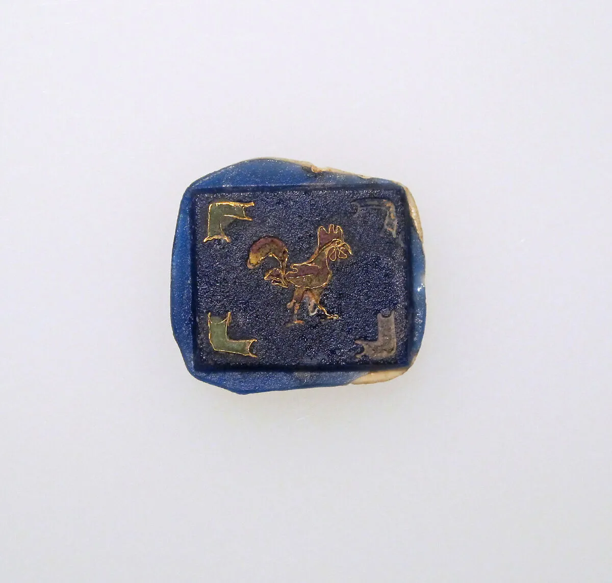 Glass and gold inlay — Unknown