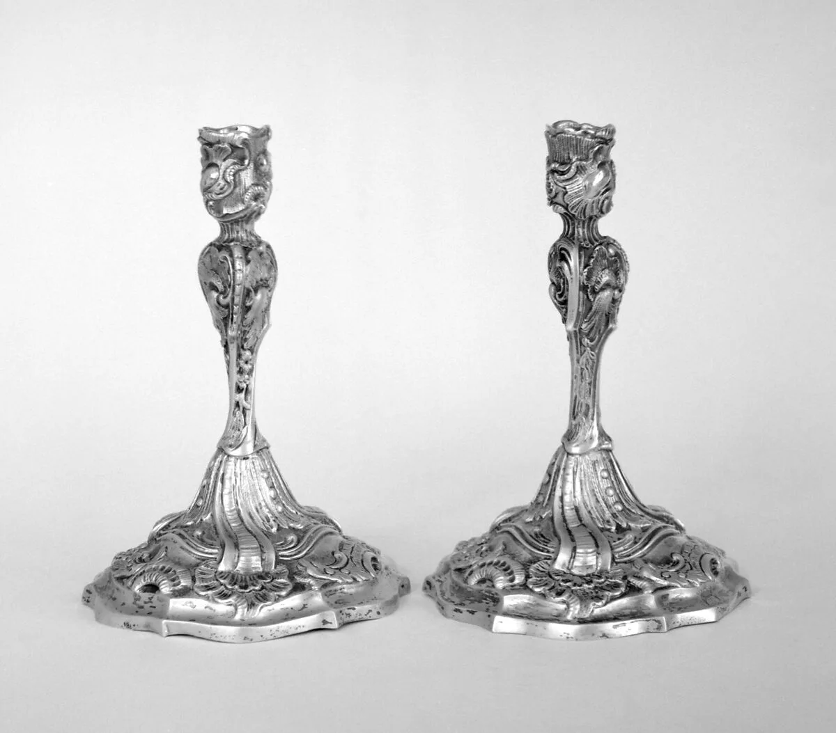 Candlestick (one of a pair) — Emanuel Drentwett