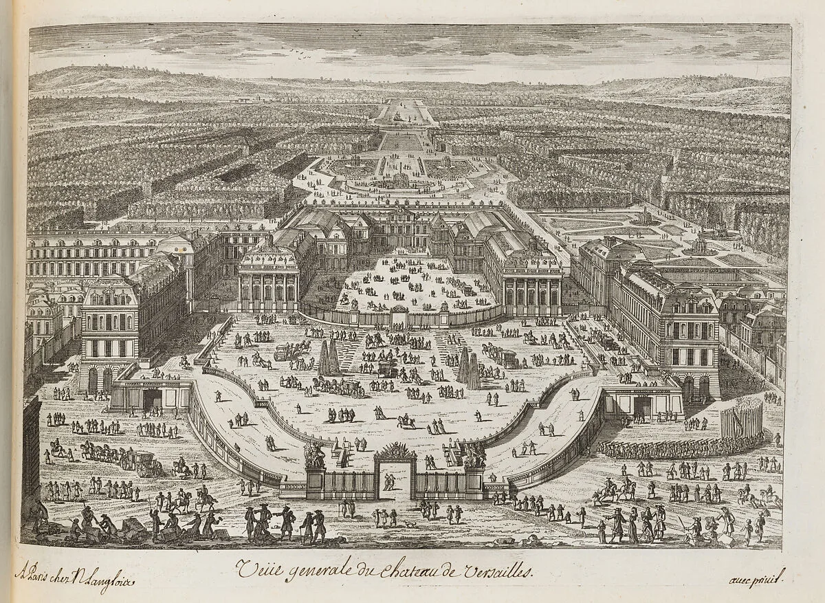 Veüe generale du chateau de Versailles — Adam Perelle|Nicolas Langlois