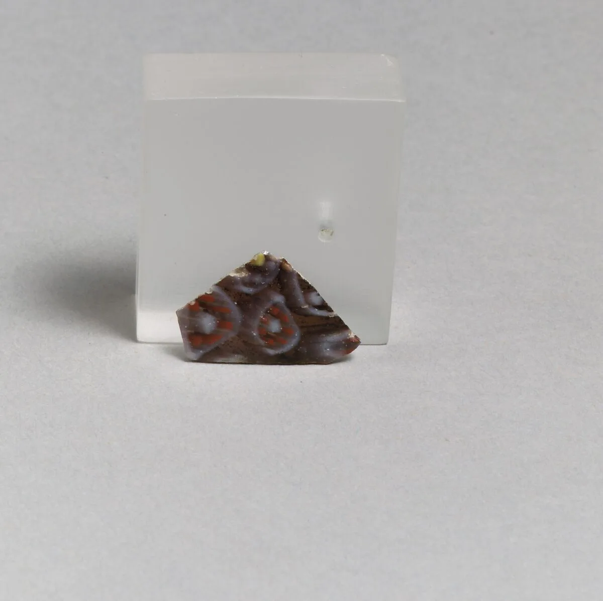 Glass mosaic fragment — Unknown