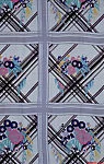 "Americana Print: Scotch and Flowers" Textile