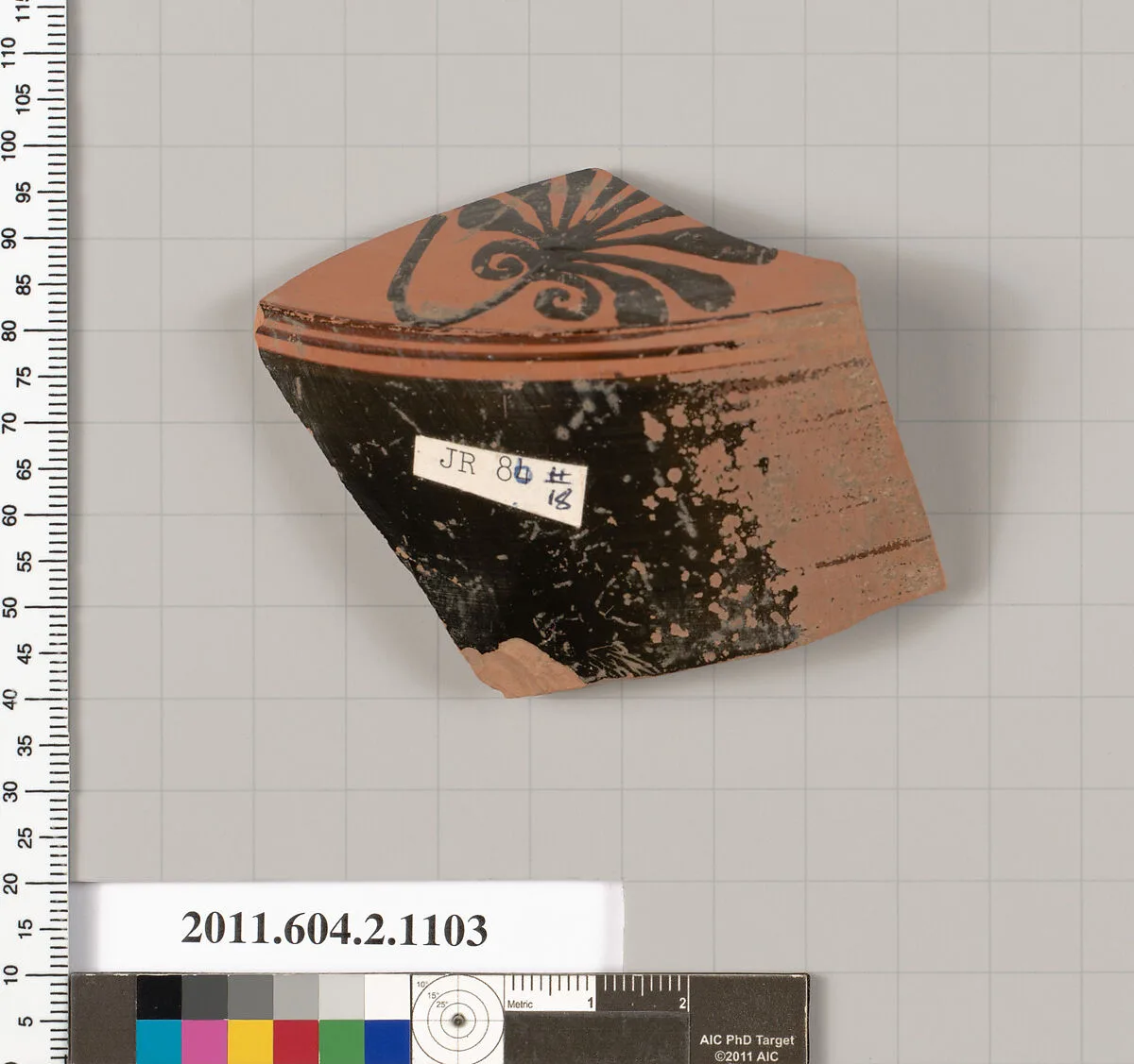 Terracotta fragment of a lekythos (oil flask) — Unknown
