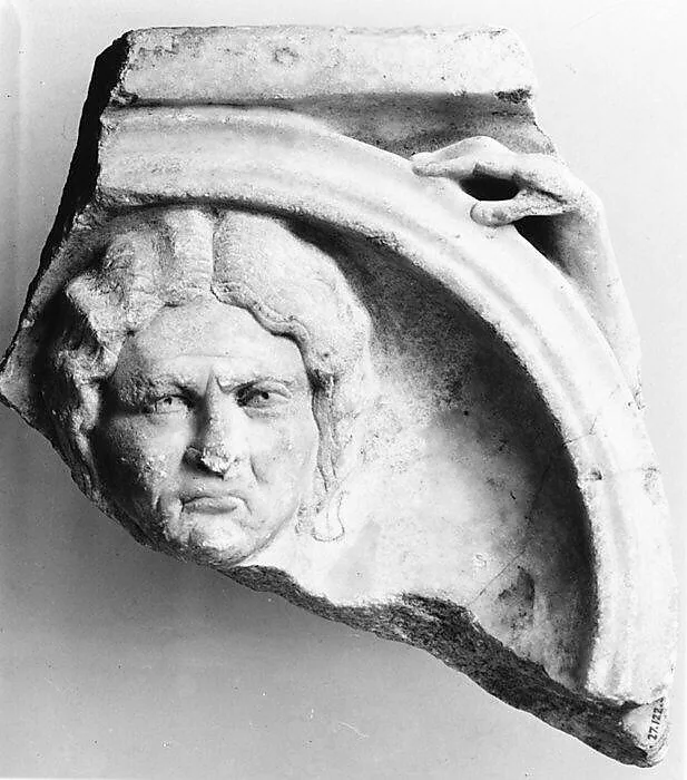 Marble sarcophagus fragment — Unknown
