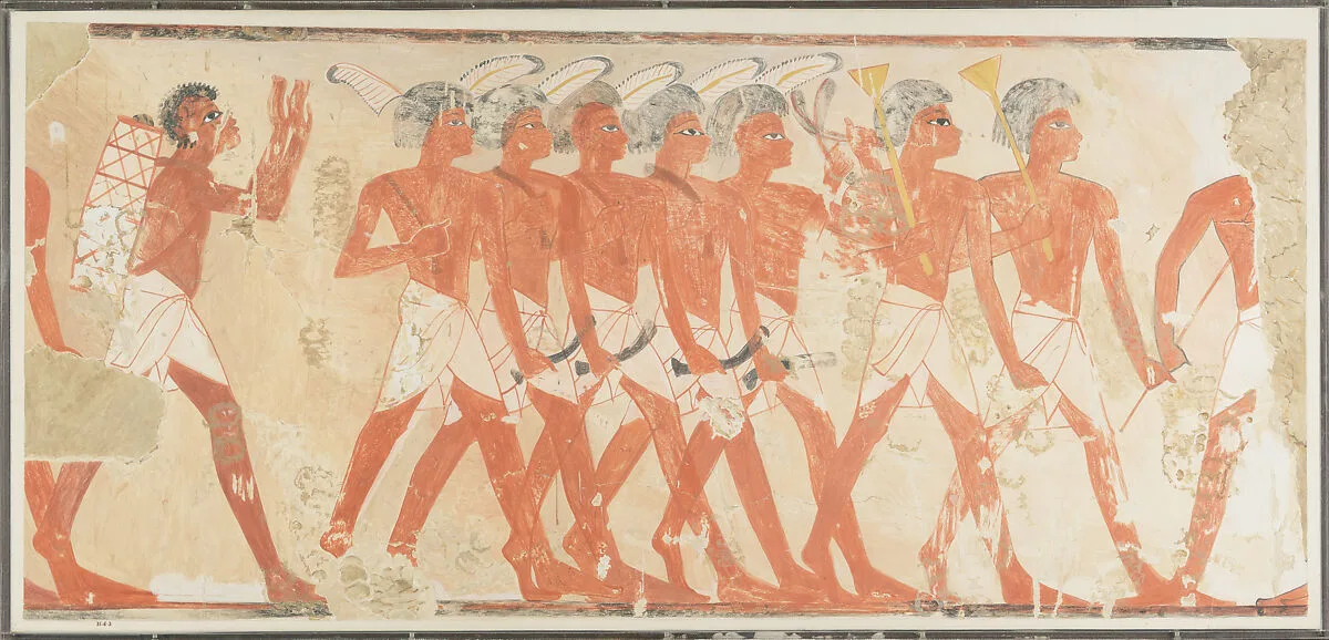 Military Musicians Showing Nubian and Egyptian Styles — Nina de Garis Davies
