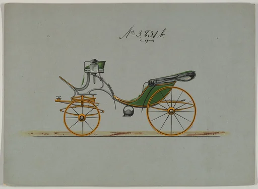 Design for Cabriolet or Victoria, no. 3831b