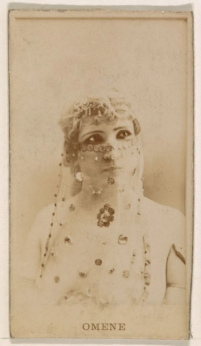 Omene, from the Actresses series (N245) issued by Kinney Brothers to promote Sweet Caporal Cigarettes — Kinney Brothers Tobacco Company