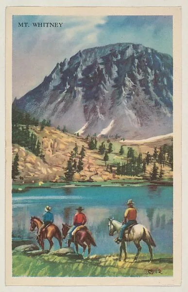 Mt. Whitney, bakery card from the Nature's Splendor series (D39-7), issued by Bell Bakeries, Inc. — Bell Bakeries, Inc.
