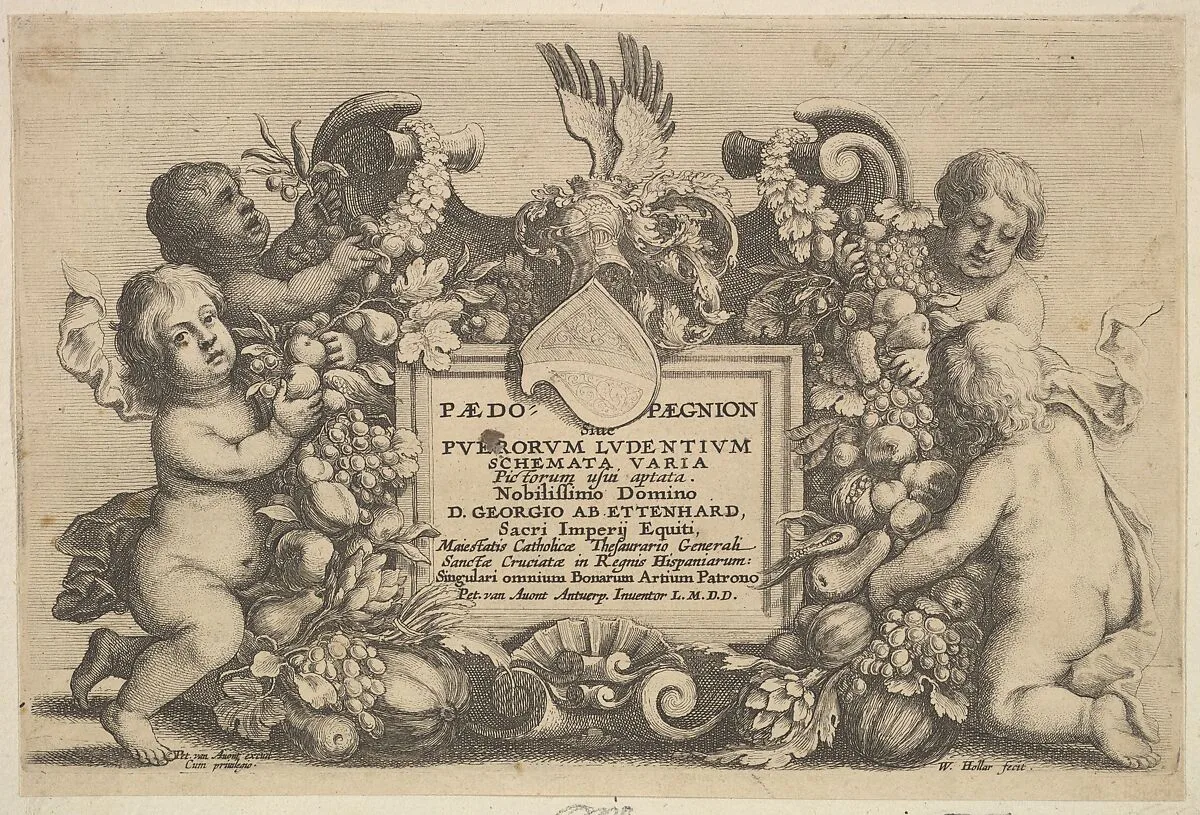 Paedopaegnion — Wenceslaus Hollar|Pieter van Avont|Pieter van Avont