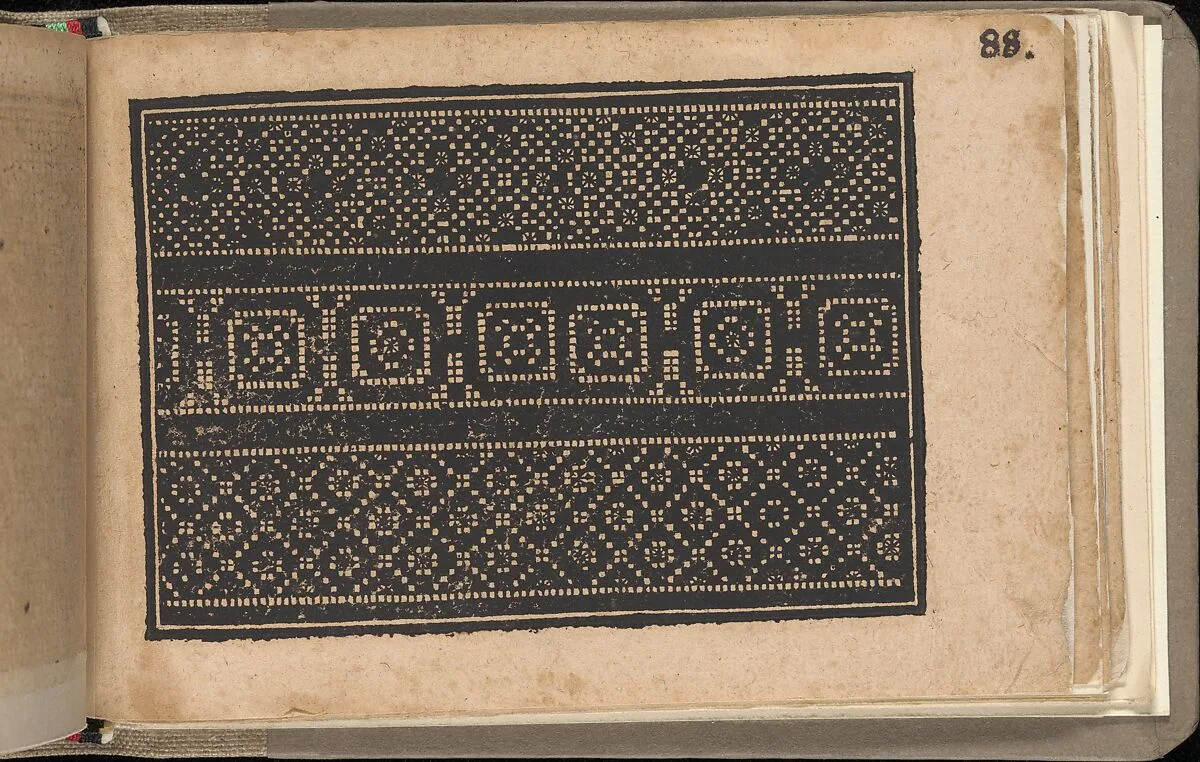 Schön newes Modelbuch (Page 88r) — Sigismundus Latomus