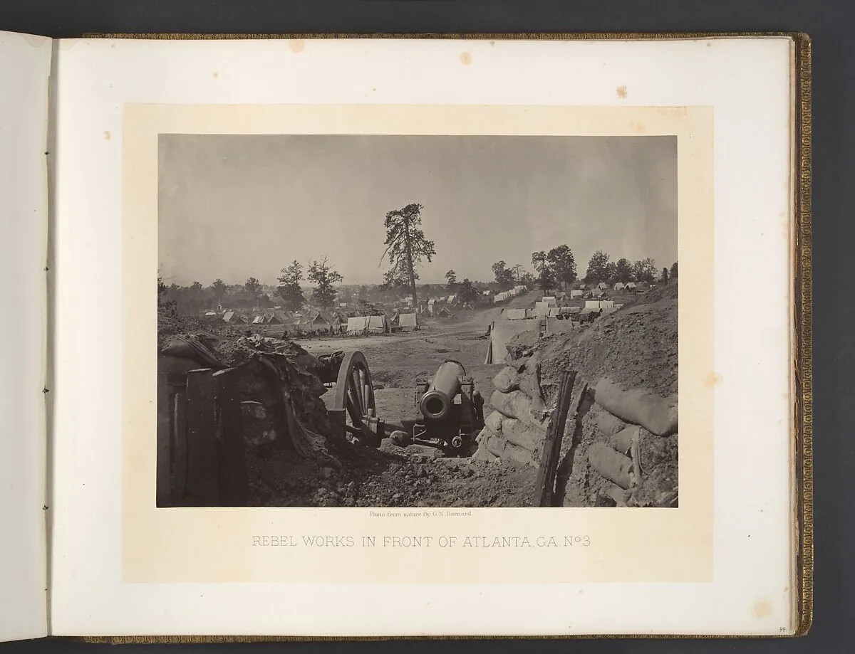 Rebel Works in Front of Atlanta, Georgia No. 3 — George N. Barnard