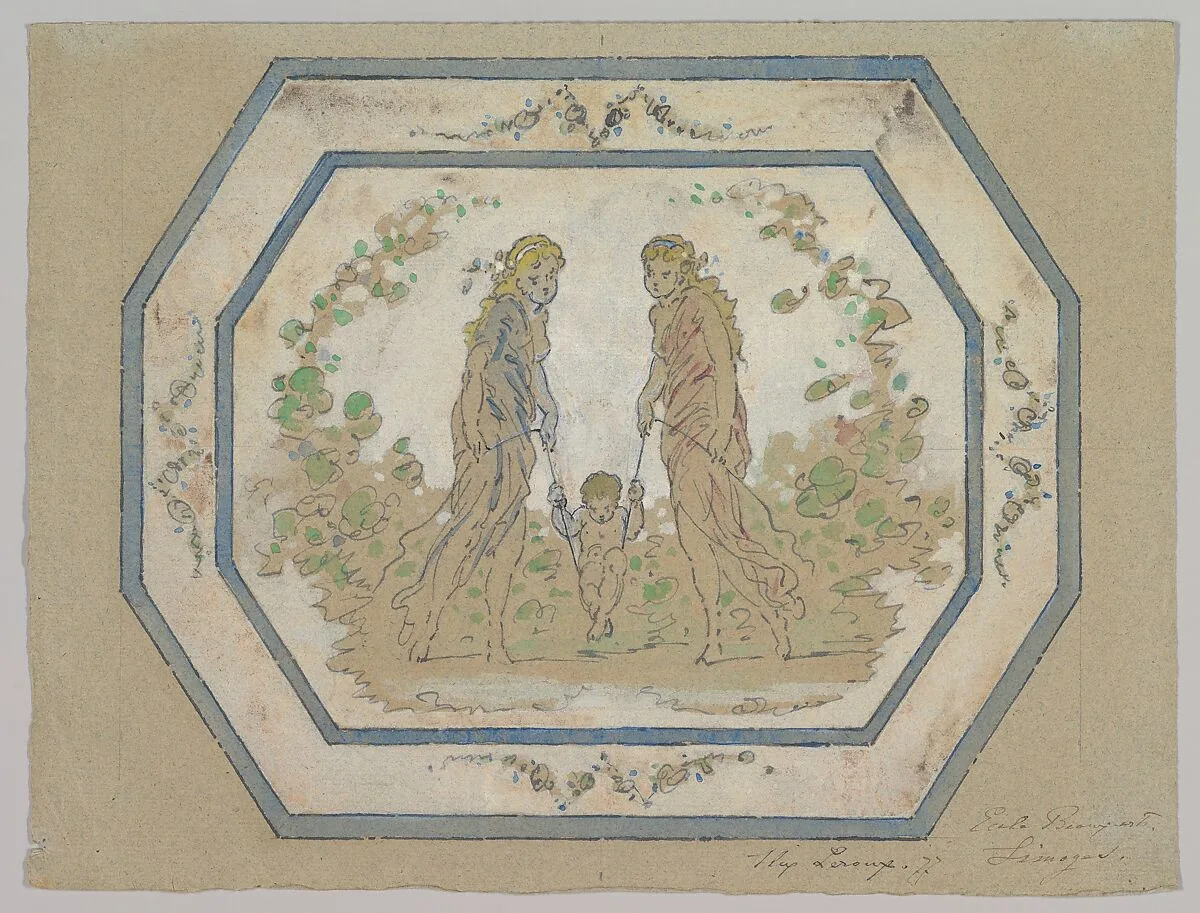 Design for a Porcelain Platter — Leroux