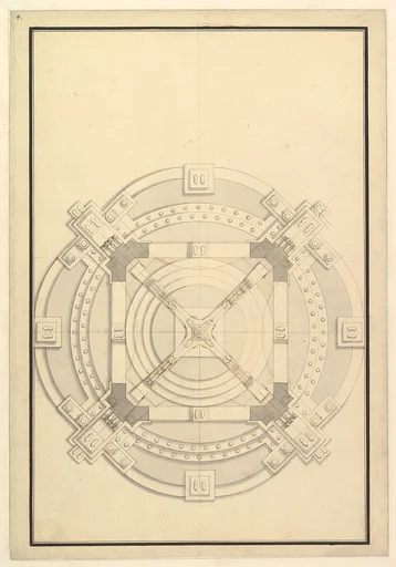 Ground Plan for a Catafalque for an electress of Bavaria