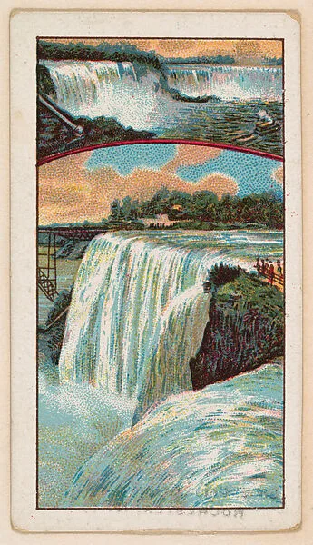 Niagara Falls, View from Goat Island, bakery card from the Around the World Series (D92), issued by White Star Bakery — White Star Bakery