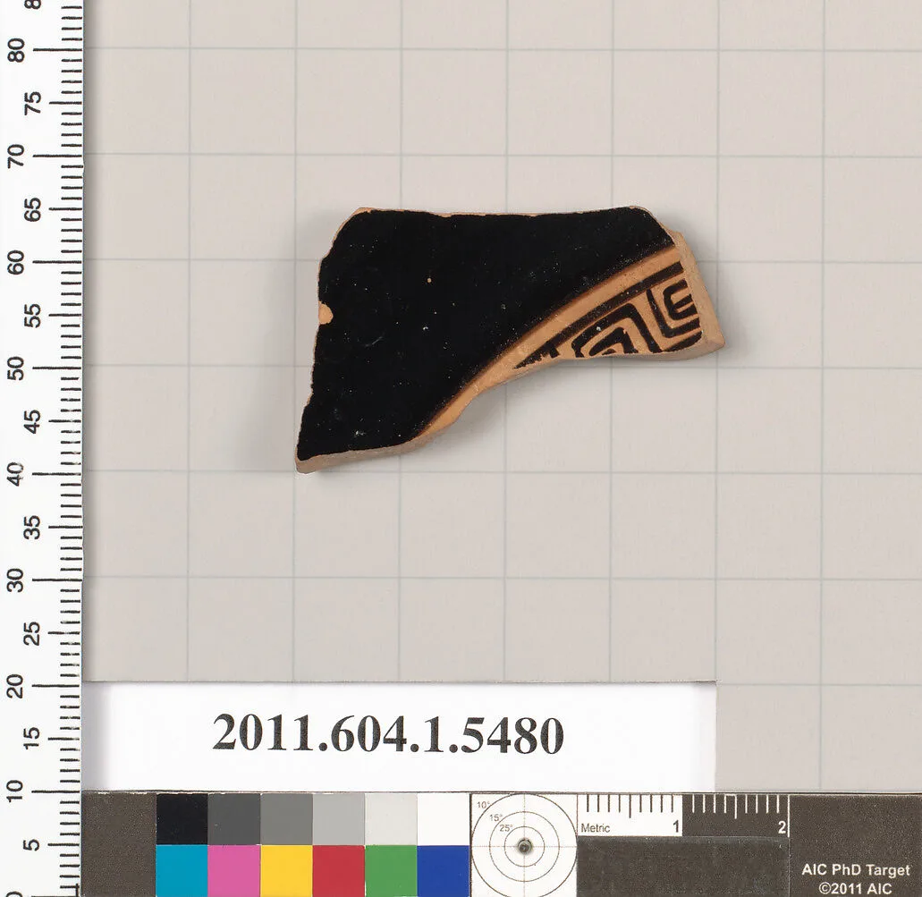 Terracotta fragment of a kylix (drinking cup) — Unknown