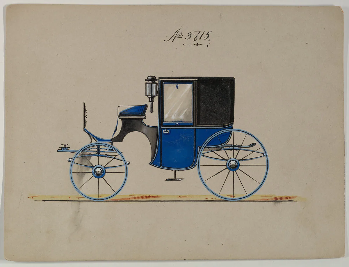 Design for Brougham, no. 3815 — Brewster & Co.