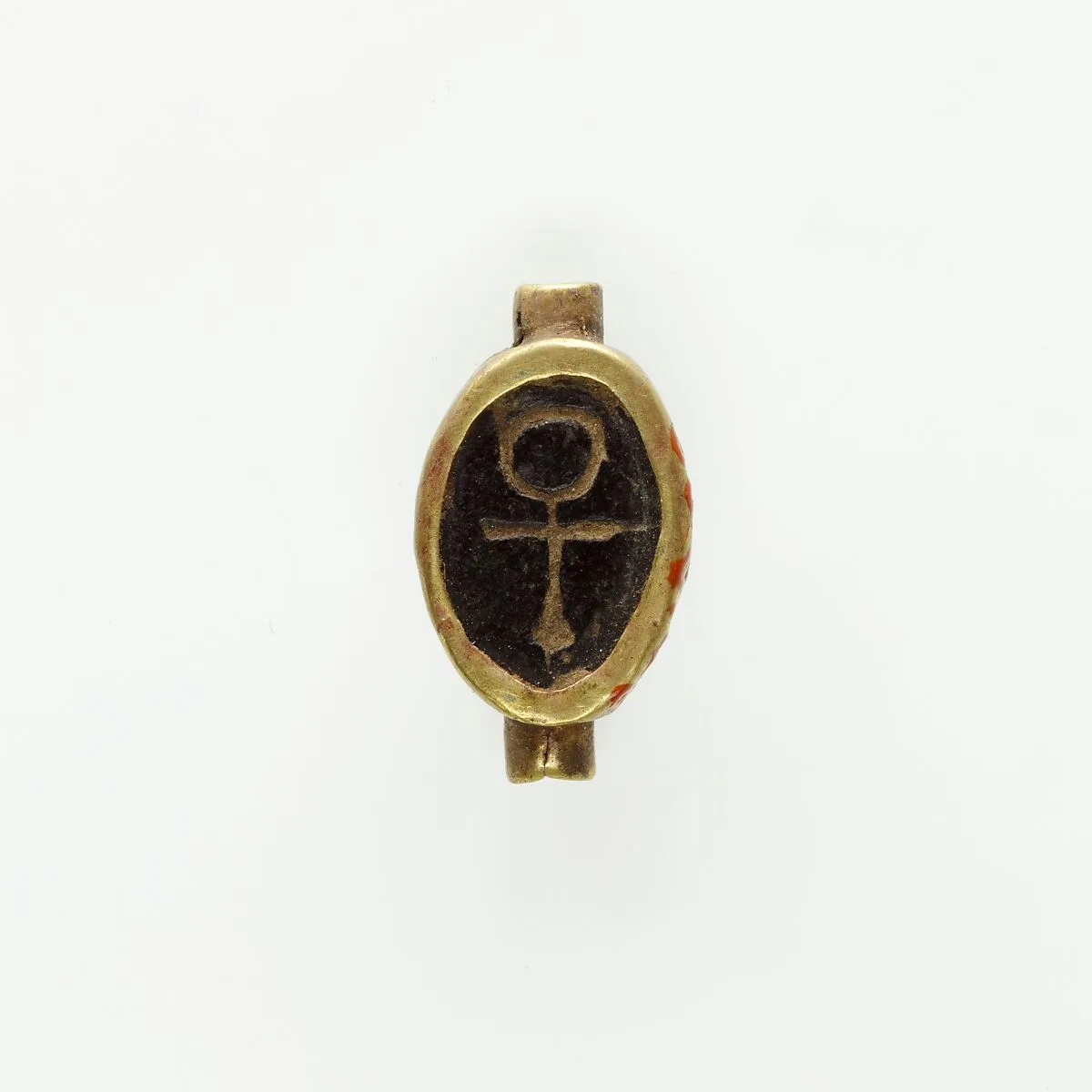 Cowroid Inscribed with an Ankh — Unknown