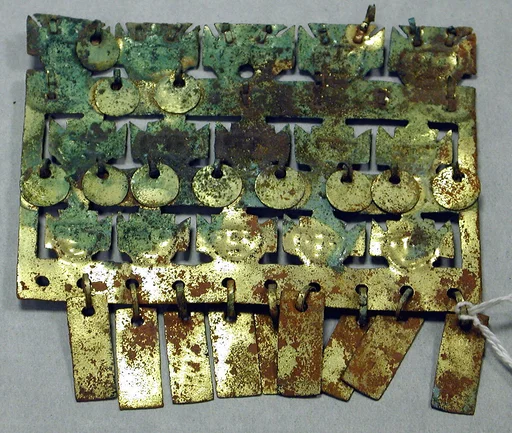 Copper Face Ornament with Dangles