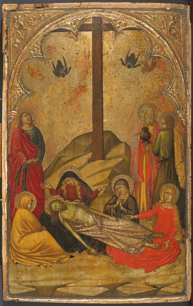 The Lamentation over the Dead Christ — Workshop of Niccolò di Buonaccorso