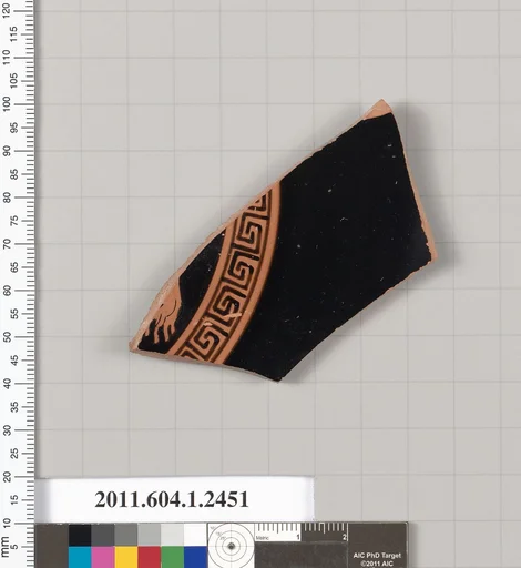 Terracotta fragment of a kylix (drinking cup)