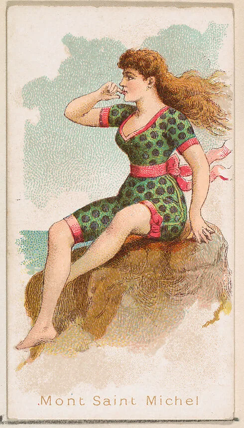 Mont Saint Michel, from the Fancy Bathers series (N187) issued by Wm. S. Kimball & Co. — William S. Kimball & Company