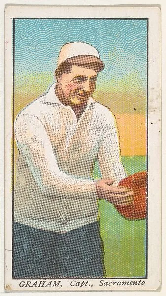 Graham, Captain, Sacramento, from the "Obak Baseball Players" set (T212), issued by the American Tobacco Company to promote Obak Mouthpiece Cigarettes — American Tobacco Company