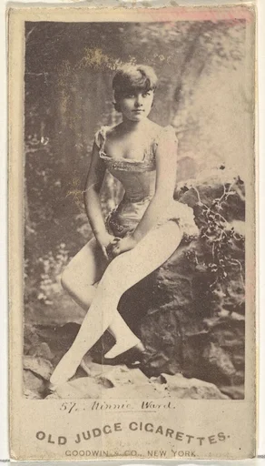 Minnie Ward, from the Actors and Actresses series (N171) for Old Judge Cigarettes